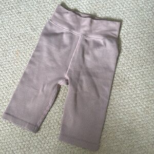 Calvin Klein Biker Shorts Lavender Ribbed XS